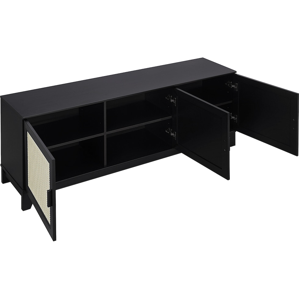 kylian black tv stand   