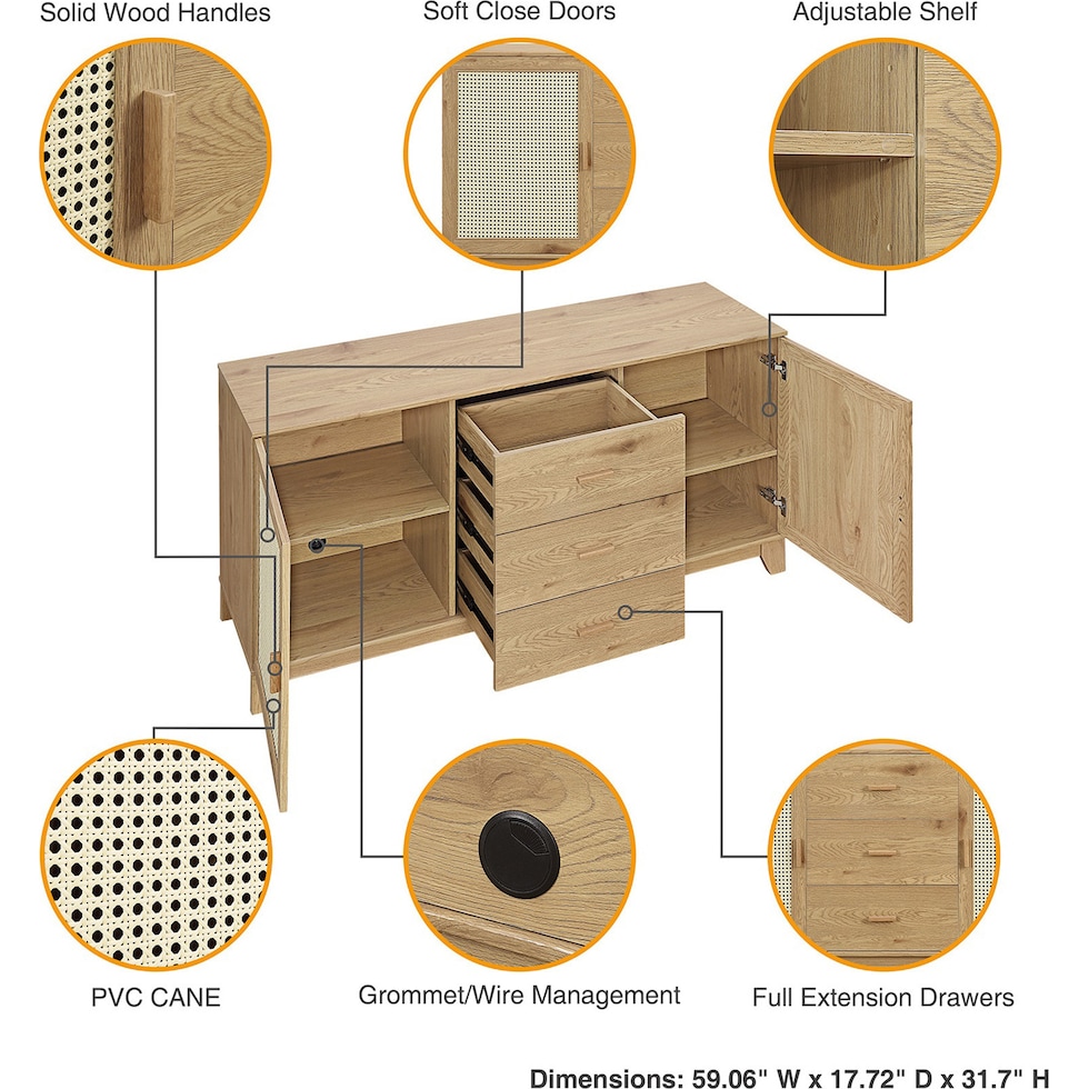 kylian nature end table   