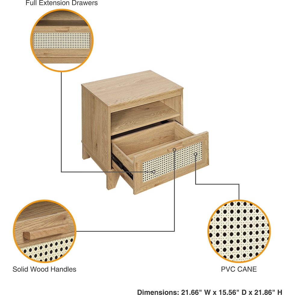 kylian nature end table   