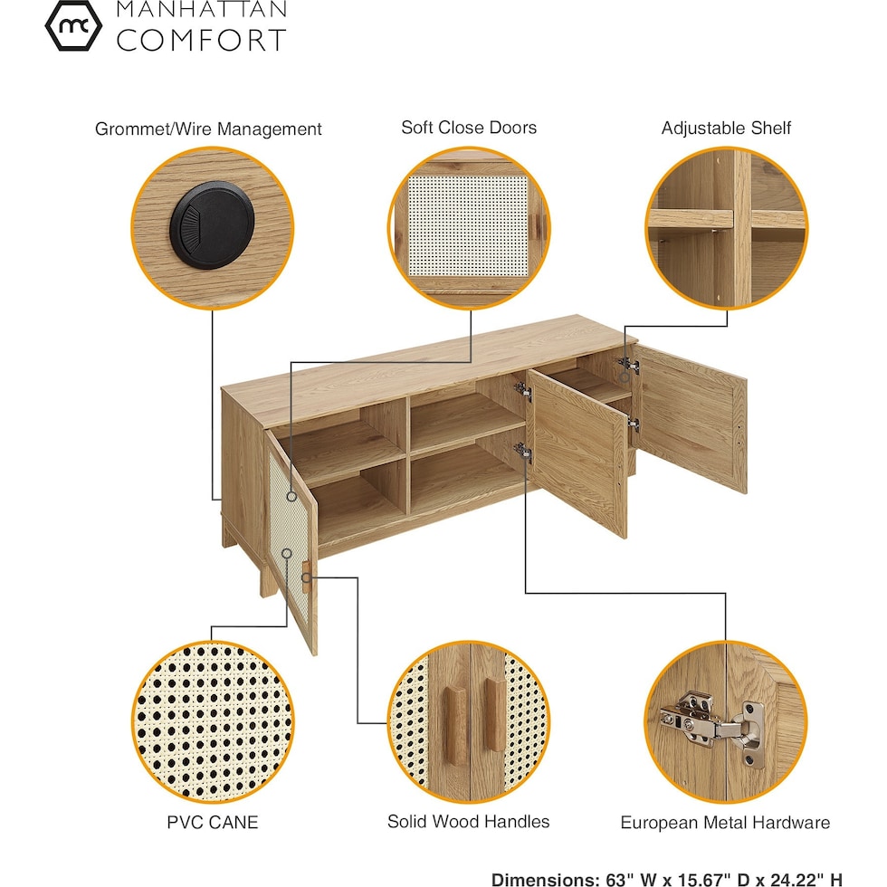 kylian nature tv stand   