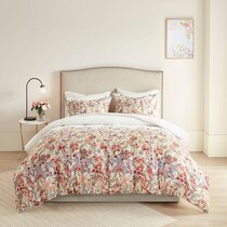 kyra multicolor king california king bedding set   