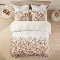 kyra multicolor king california king bedding set   