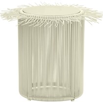 la jolla cream outdoor end table   