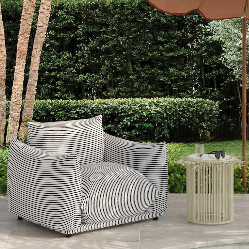 la jolla cream outdoor end table   