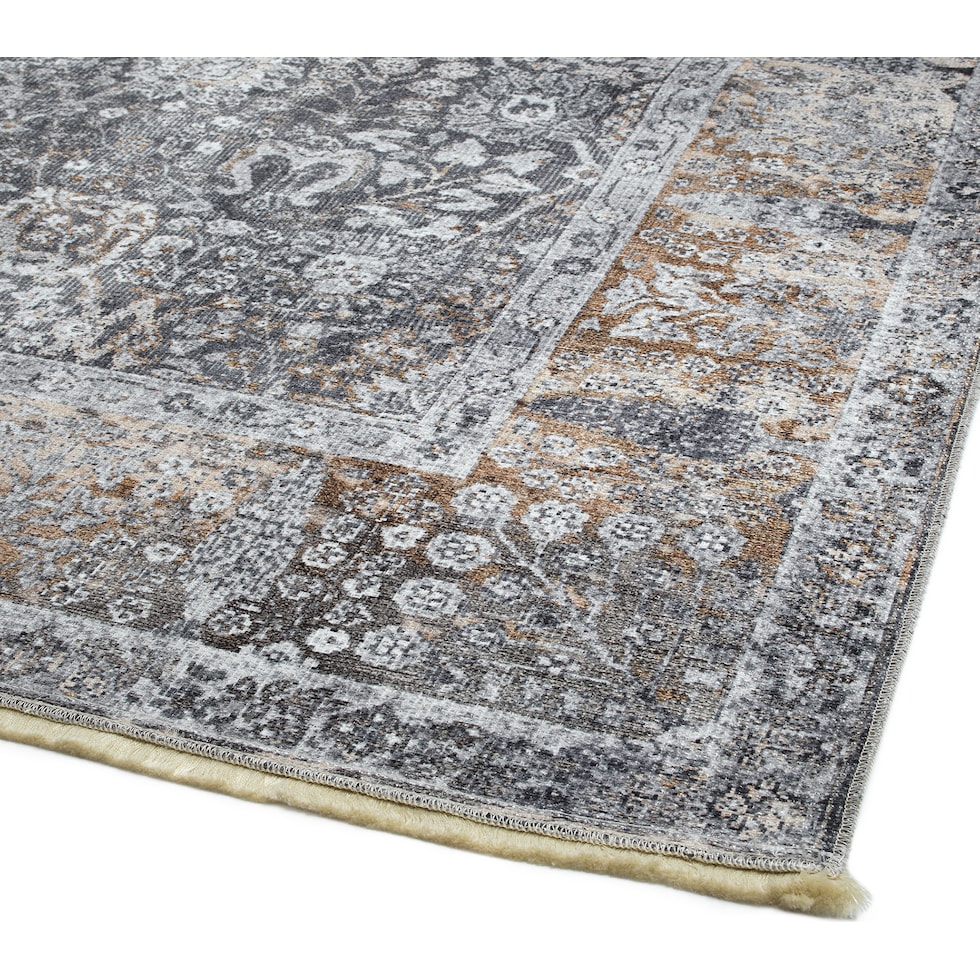 la salle gray area rug  x    