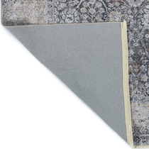 la salle gray area rug  x    