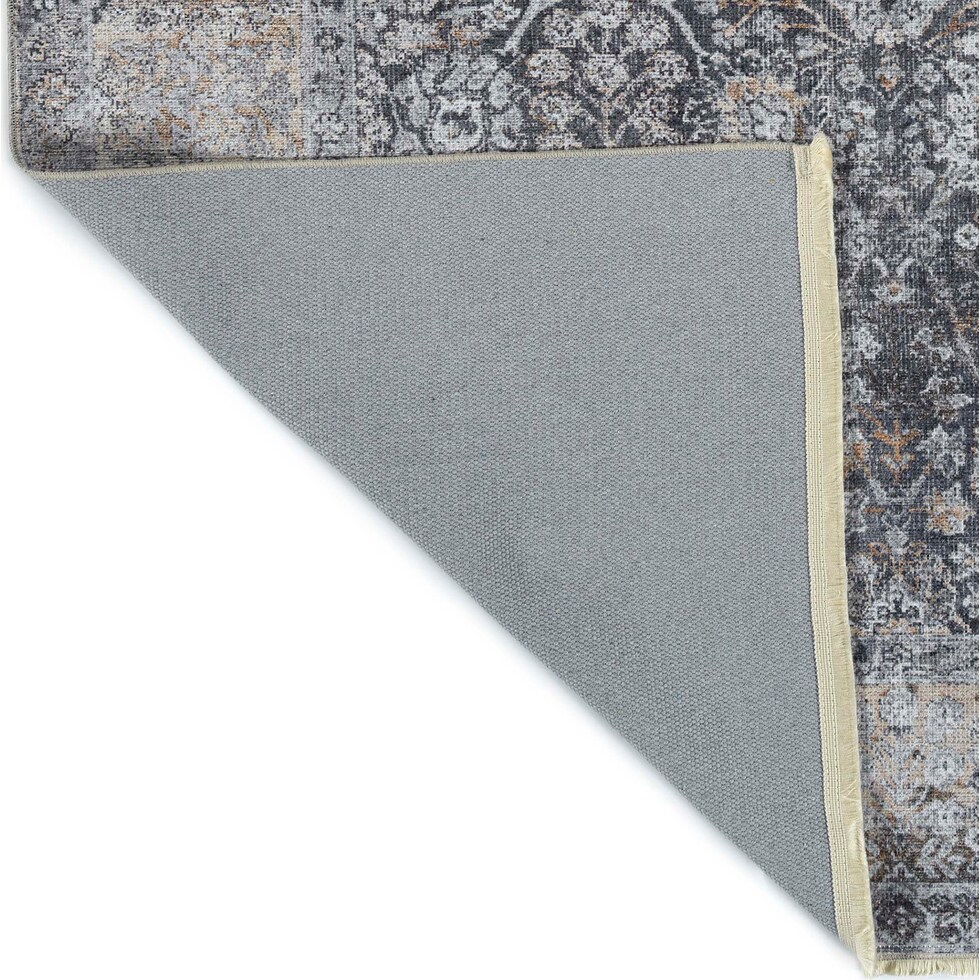 la salle gray area rug  x    
