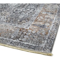 la salle gray area rug  x    