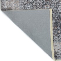 la salle gray area rug  x    