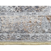 la salle gray area rug  x    