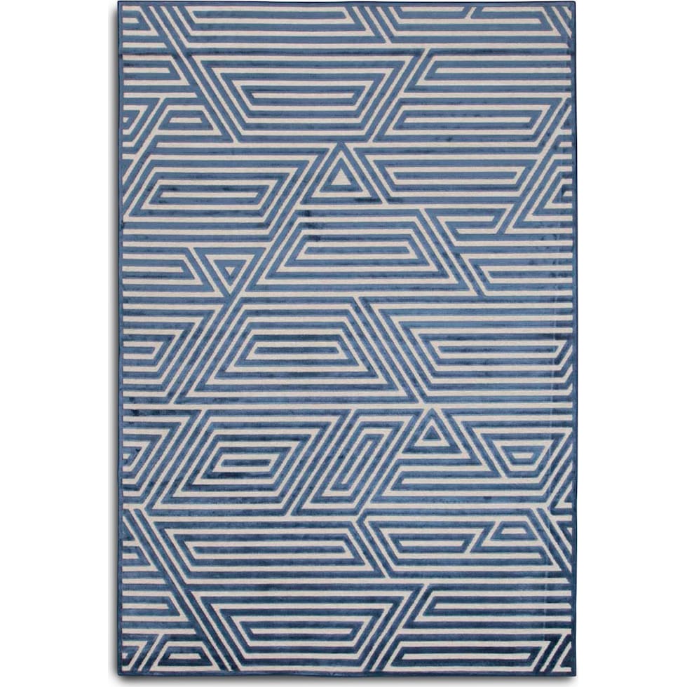 labyrinth blue area rug  x    