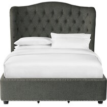 lafayette gray king storage bed   