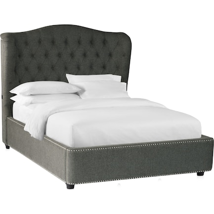 Lafayette King Upholstered Bed - Charcoal