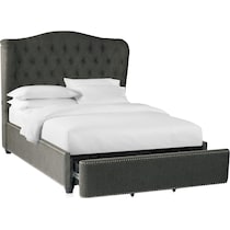 lafayette gray queen storage bed   