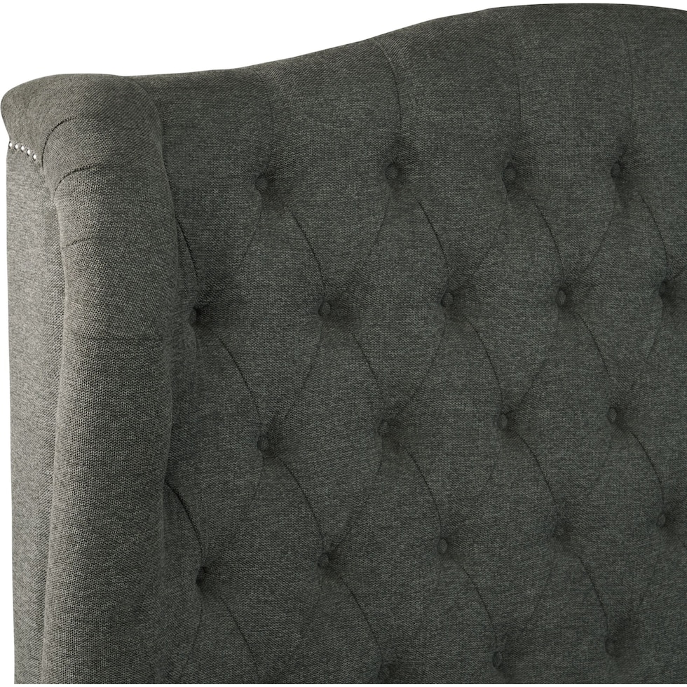 lafayette gray queen storage bed   