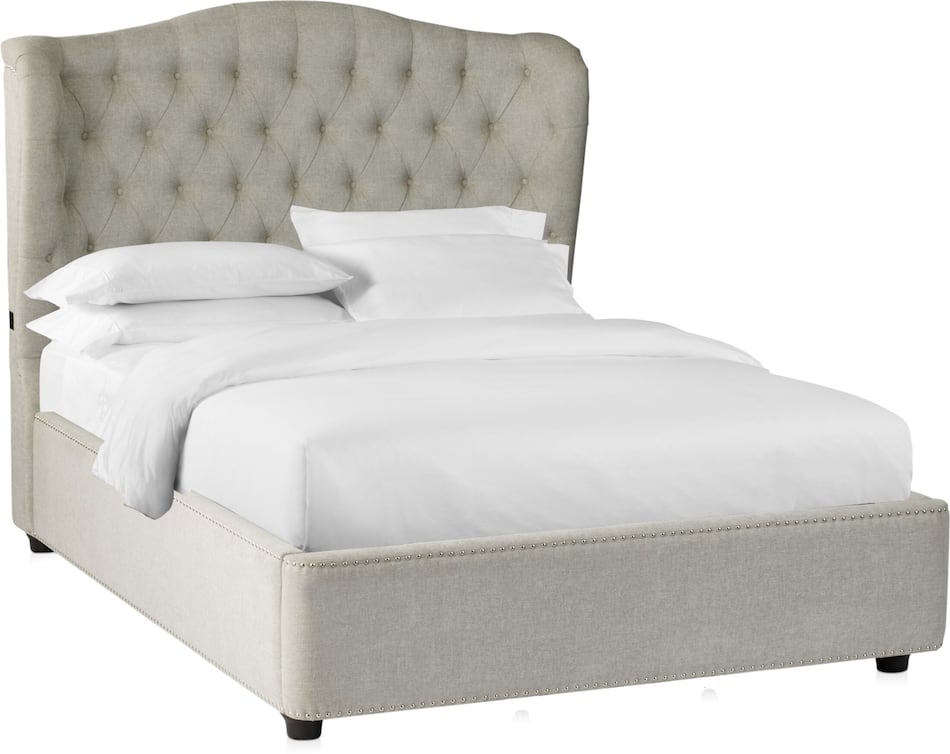 Lafayette Queen Upholstered Bed Gray Value City Furniture