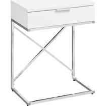 lafe white end table   