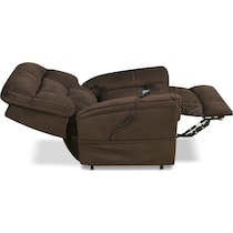 lagos dark brown power lift recliner   