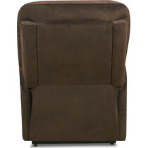 lagos dark brown power lift recliner   
