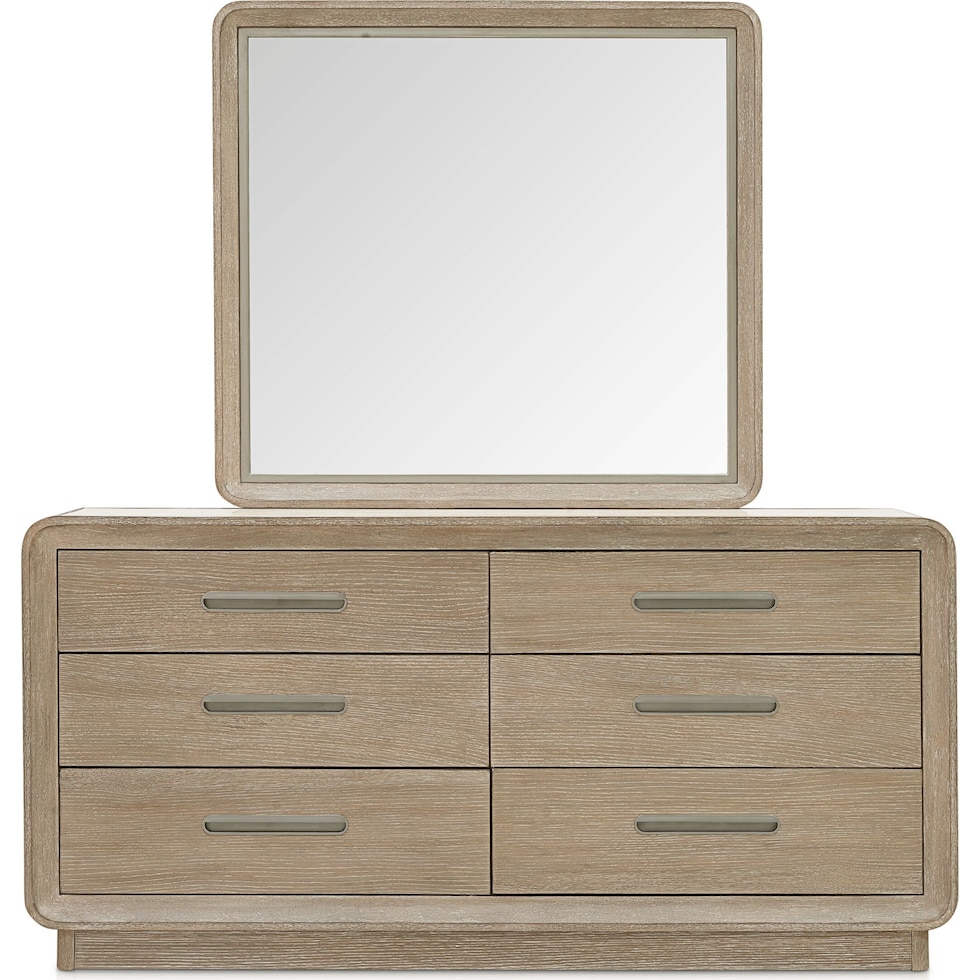 laguna bedroom neutral dresser and mirror   