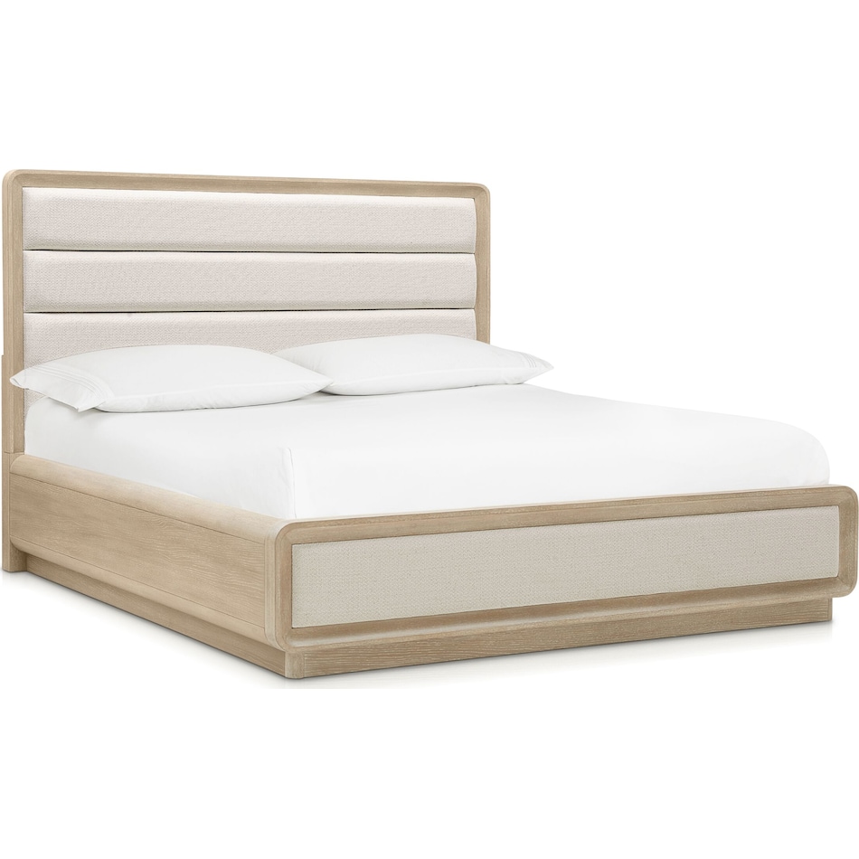 laguna bedroom neutral queen upholstered bed   
