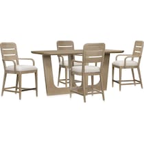 laguna dining sand  pc counter height dining room   