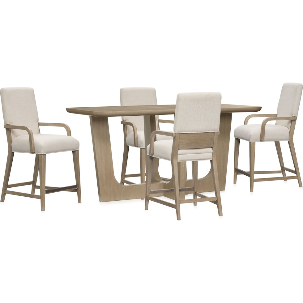 laguna dining sand  pc counter height dining room   