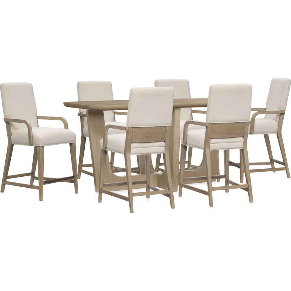 laguna dining sand  pc counter height dining room   