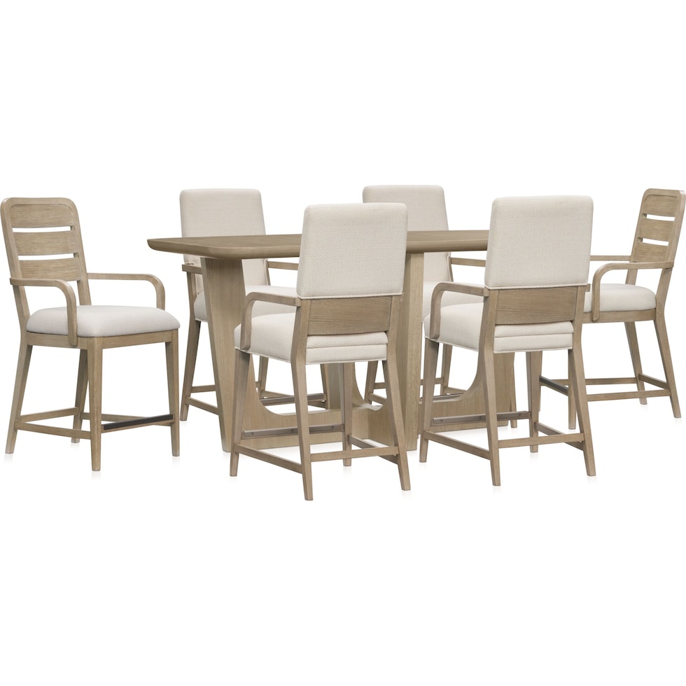 laguna dining sand  pc counter height dining room   