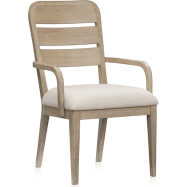 Laguna Wood-Back Dining Armchair