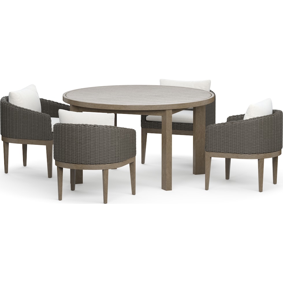 laguna outdoor dining gray  pc outdoor dining   