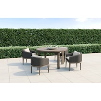 laguna outdoor dining gray  pc outdoor dining   