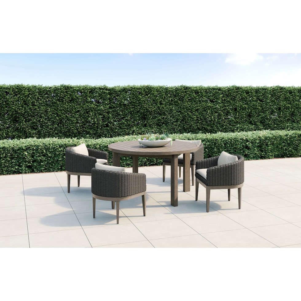 laguna outdoor dining gray  pc outdoor dining   