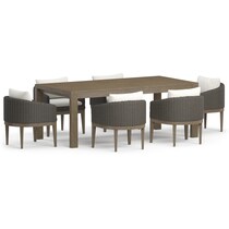 laguna outdoor dining gray  pc outdoor dining   