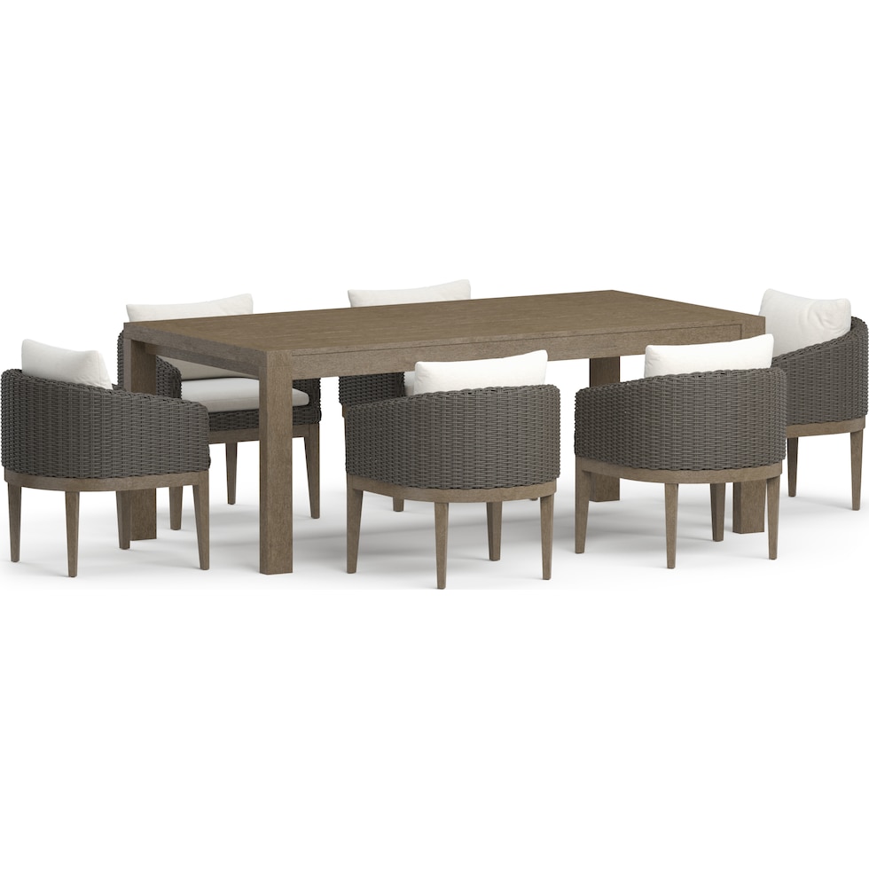 laguna outdoor dining gray  pc outdoor dining   