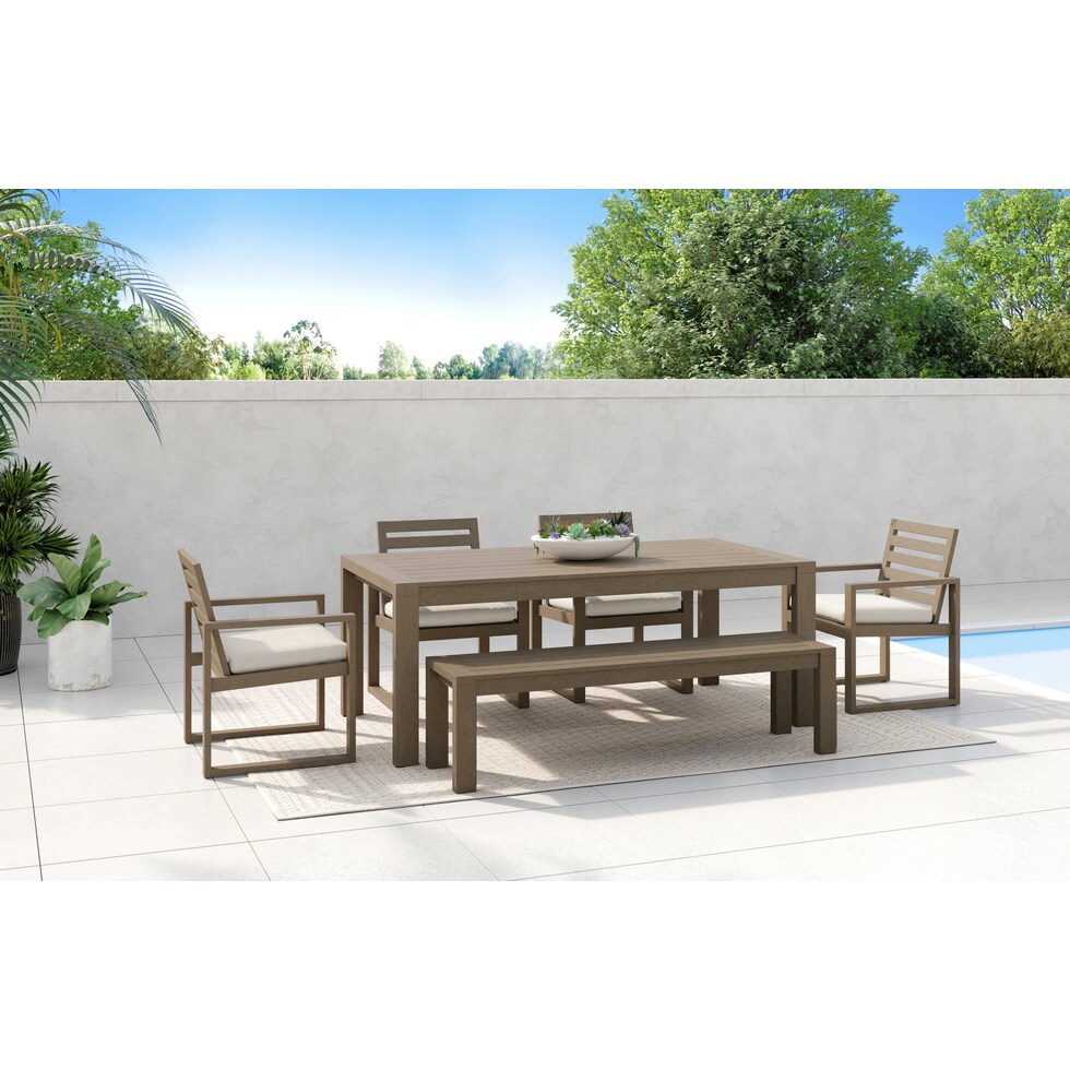 laguna outdoor dining gray  pc outdoor dining   