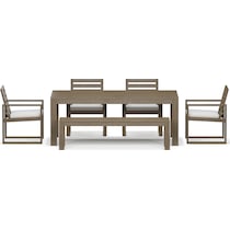 laguna outdoor dining gray  pc outdoor dining   