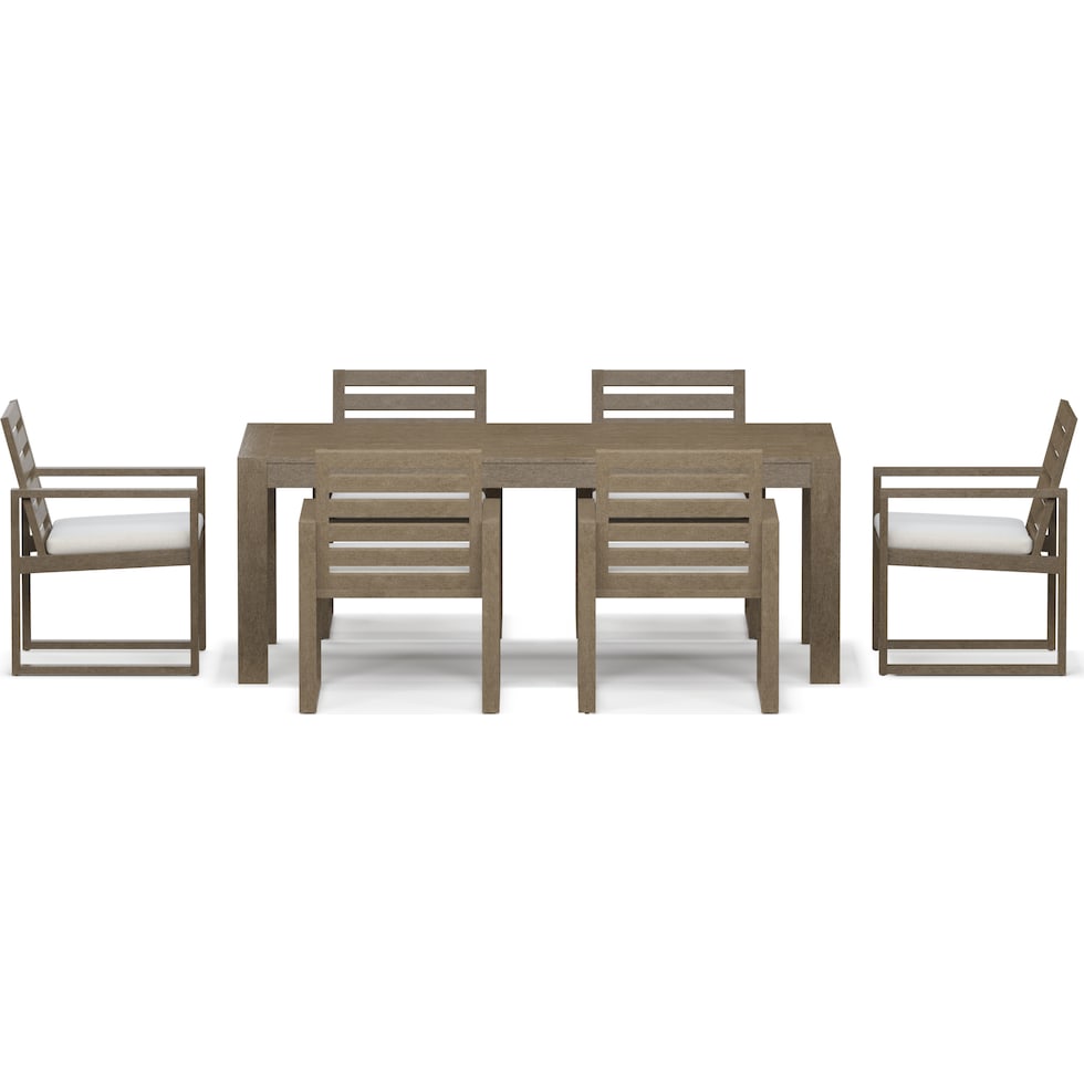 laguna outdoor dining gray  pc outdoor dining   