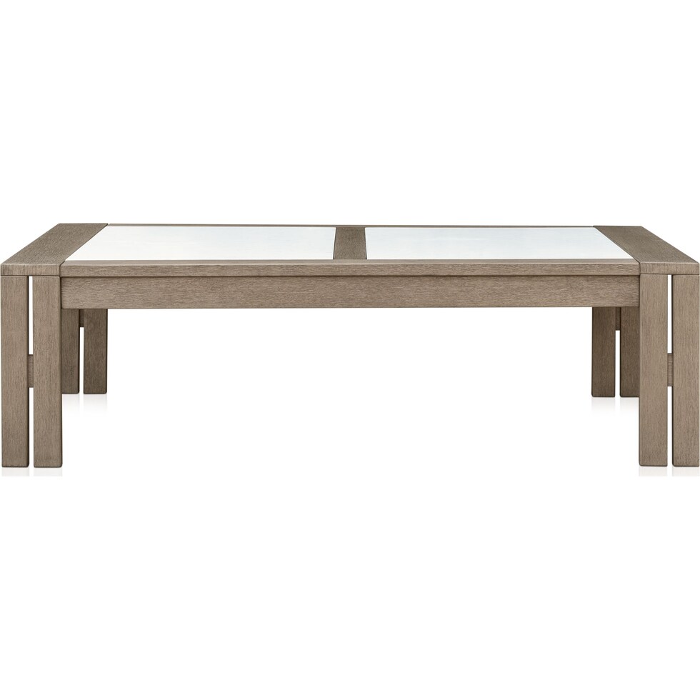 laguna outdoor living gray outdoor coffee table   