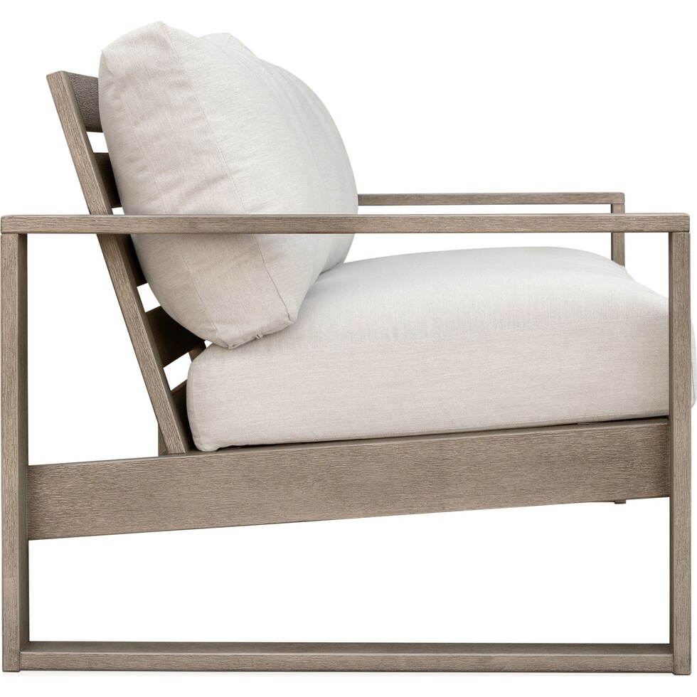 laguna outdoor living gray outdoor sofa   
