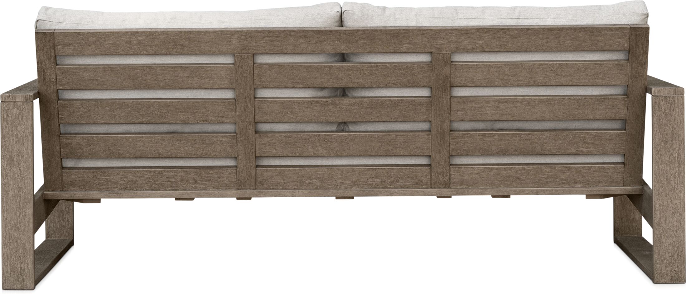 laguna outdoor living gray outdoor sofa   
