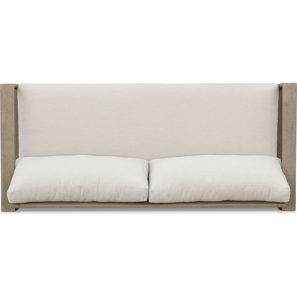 laguna outdoor living gray outdoor sofa   