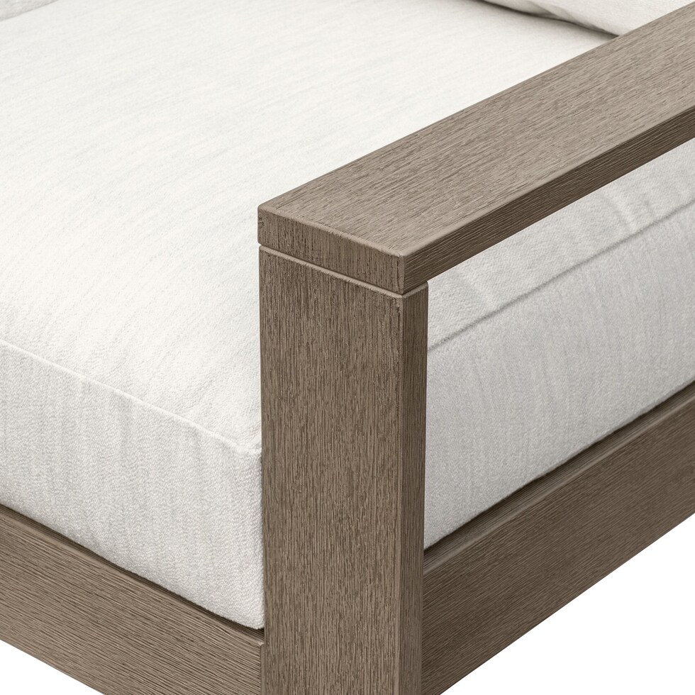 laguna outdoor living gray outdoor sofa   