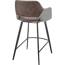 laina gray dark brown counter height stool   