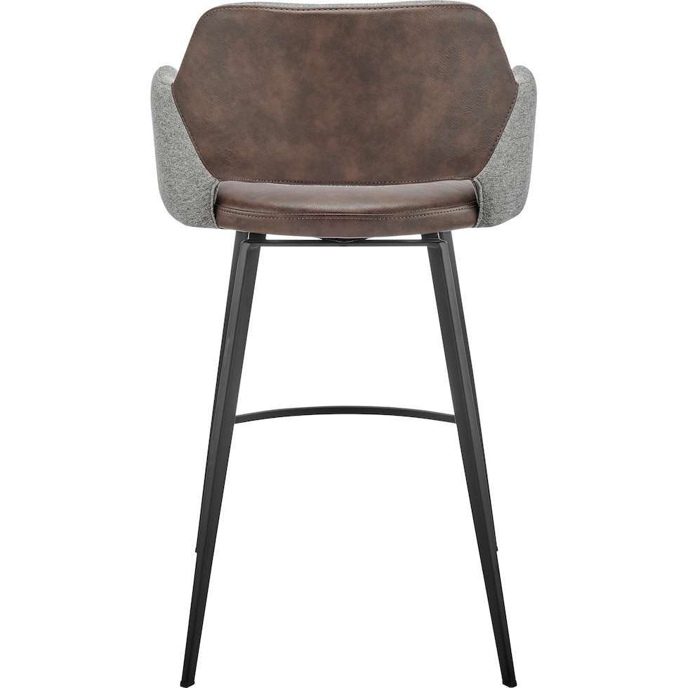 laina gray dark brown counter height stool   