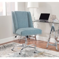 lainey blue office chair   