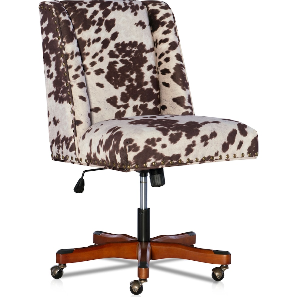 lainey dark brown office chair   