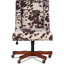 lainey dark brown office chair   