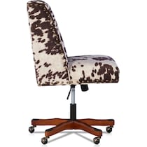 lainey dark brown office chair   