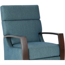 lainie blue manual recliner   